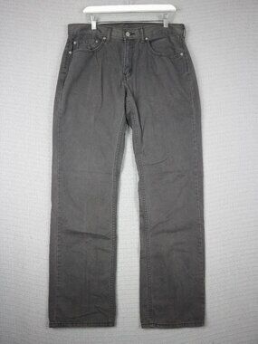 Levi's 559 Relaxed Straight Fit Pants Mens 33x34 (fits 34x32) Grey
